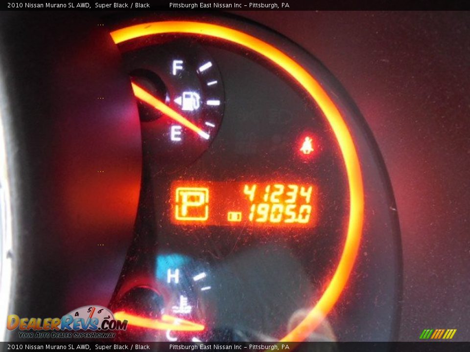 2010 Nissan Murano SL AWD Super Black / Black Photo #15