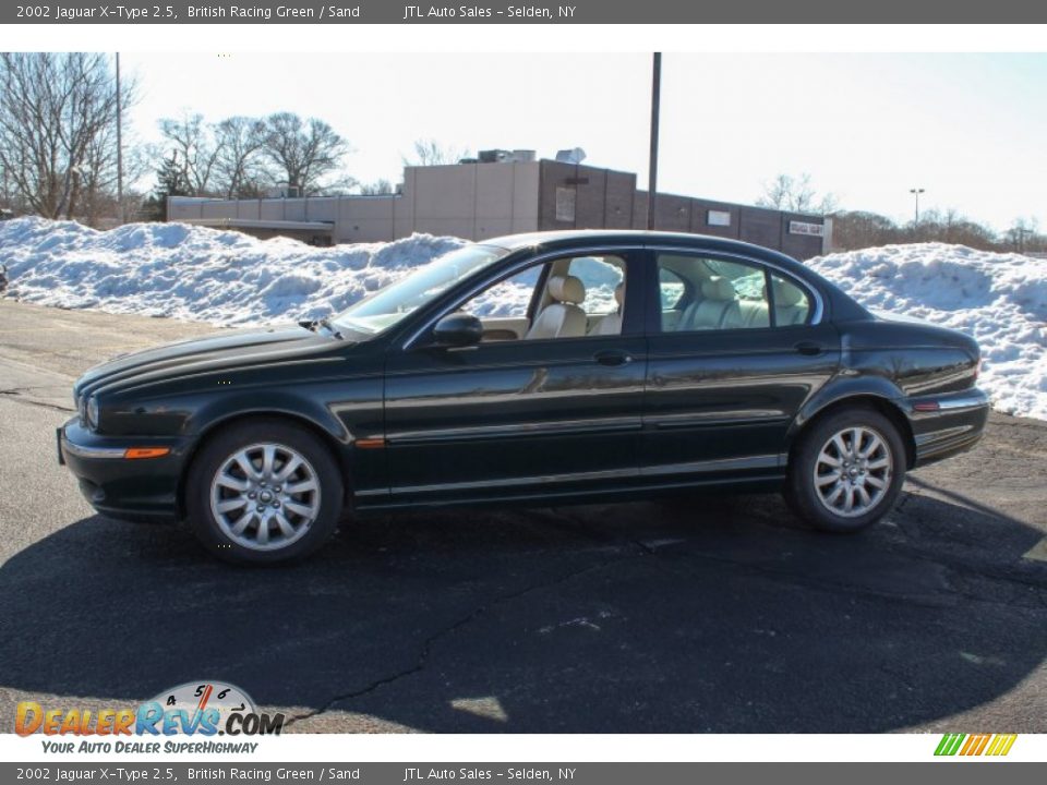 2002 Jaguar X-Type 2.5 British Racing Green / Sand Photo #3