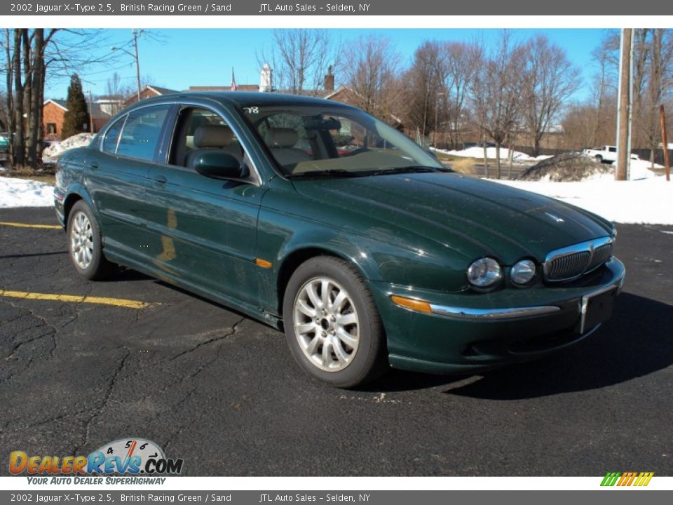 2002 Jaguar X-Type 2.5 British Racing Green / Sand Photo #7