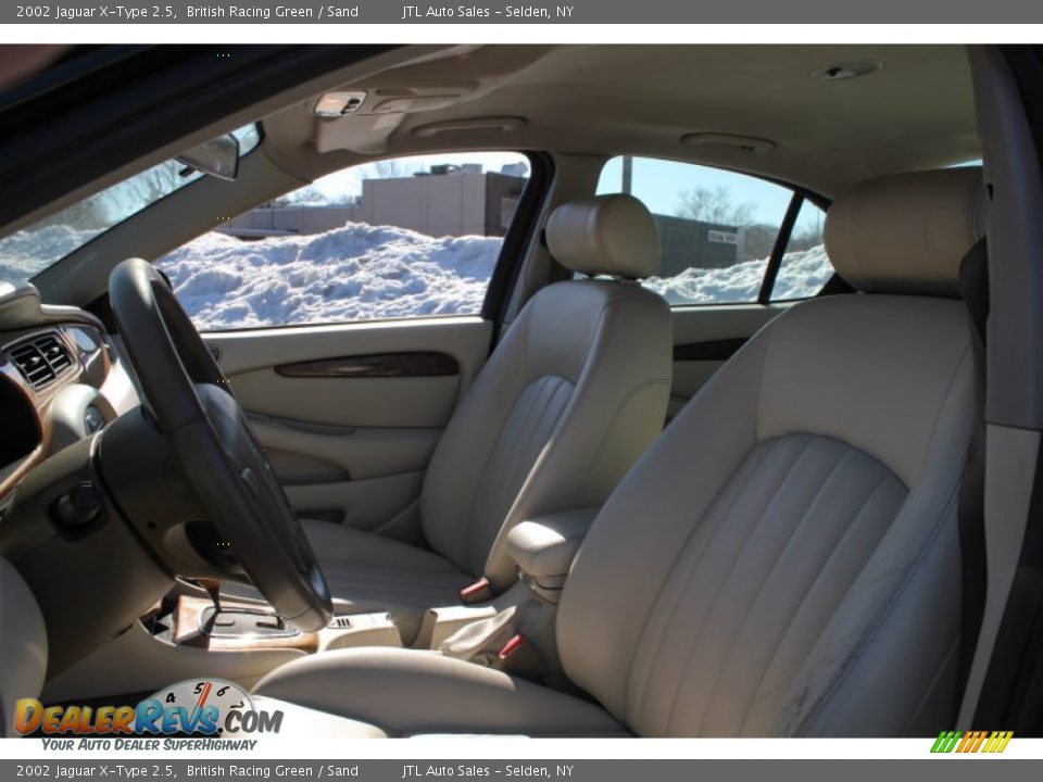 2002 Jaguar X-Type 2.5 British Racing Green / Sand Photo #11