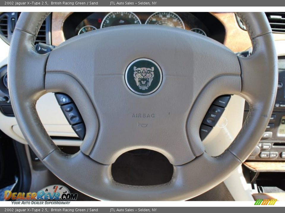 2002 Jaguar X-Type 2.5 British Racing Green / Sand Photo #12
