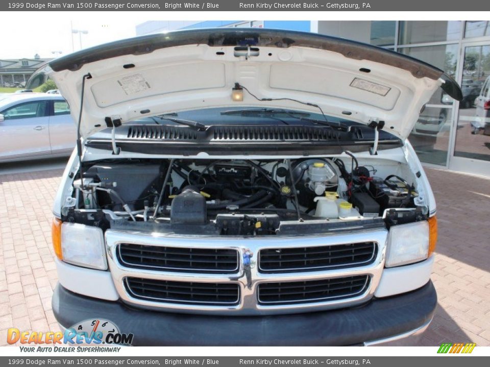 1999 Dodge Ram Van 1500 Passenger Conversion Bright White / Blue Photo #16