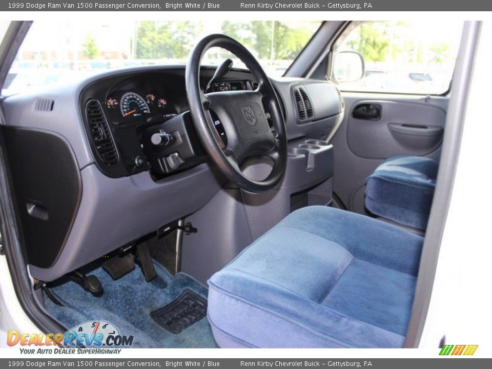 Blue Interior - 1999 Dodge Ram Van 1500 Passenger Conversion Photo #19
