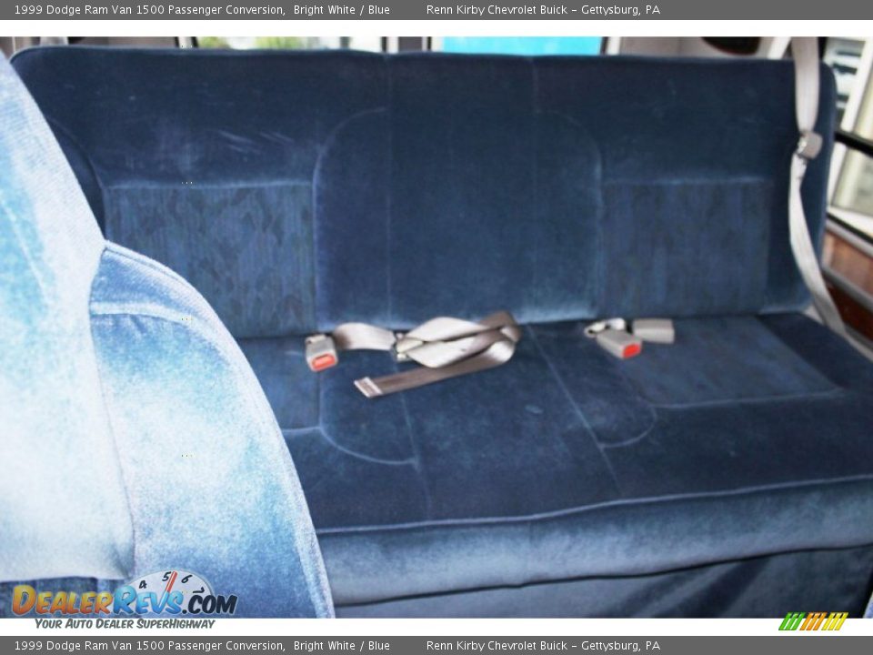 1999 Dodge Ram Van 1500 Passenger Conversion Bright White / Blue Photo #23