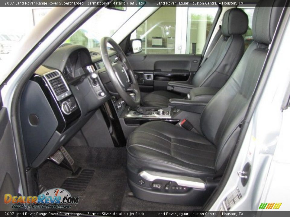 2007 Land Rover Range Rover Supercharged Zermatt Silver Metallic / Jet Black Photo #2