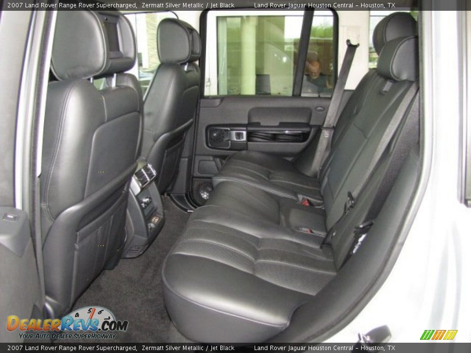 2007 Land Rover Range Rover Supercharged Zermatt Silver Metallic / Jet Black Photo #4