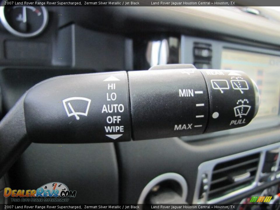 2007 Land Rover Range Rover Supercharged Zermatt Silver Metallic / Jet Black Photo #18