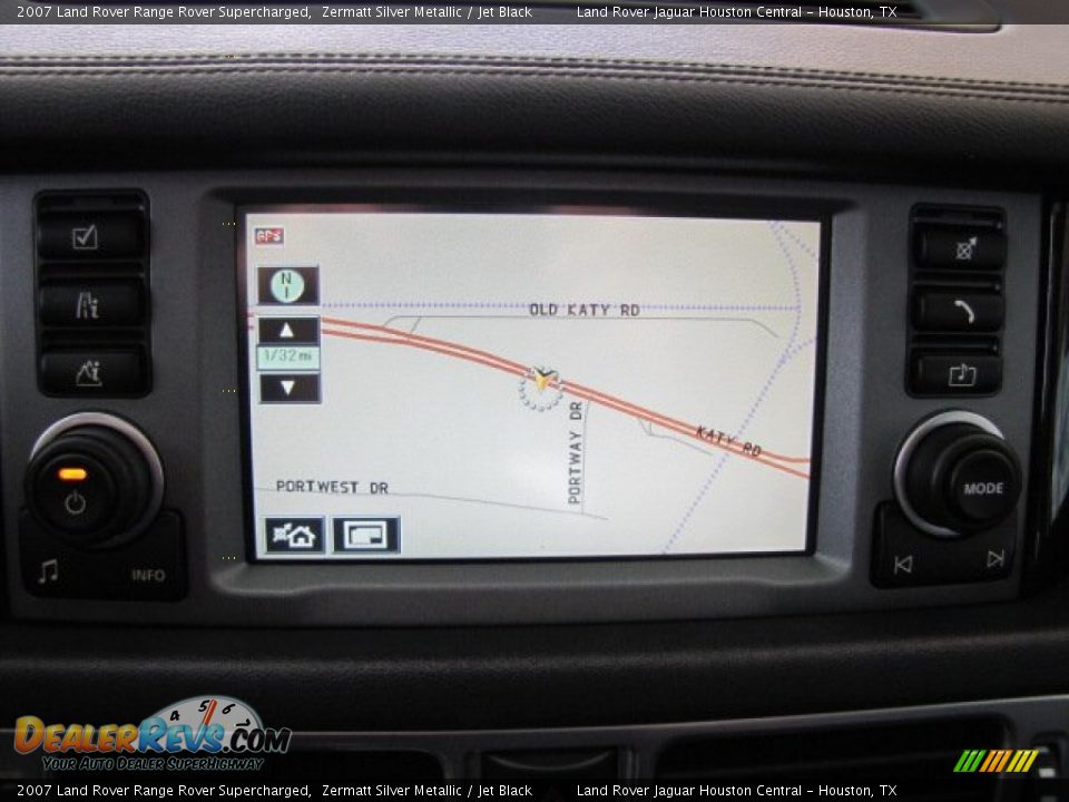 2007 Land Rover Range Rover Supercharged Zermatt Silver Metallic / Jet Black Photo #22