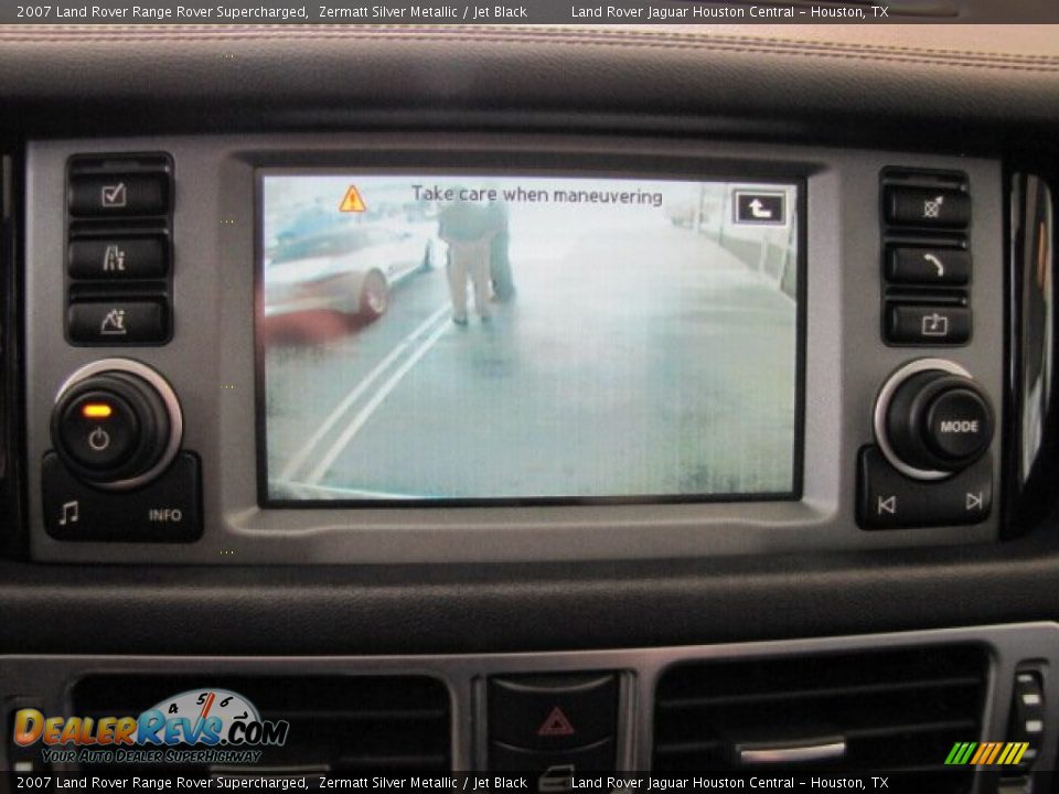 2007 Land Rover Range Rover Supercharged Zermatt Silver Metallic / Jet Black Photo #23