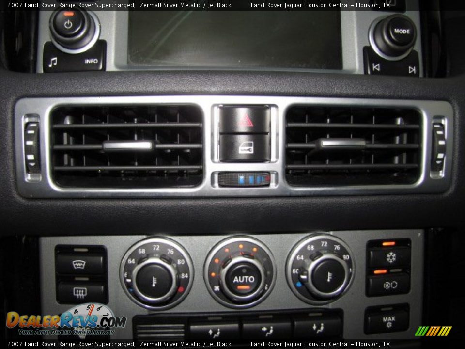 2007 Land Rover Range Rover Supercharged Zermatt Silver Metallic / Jet Black Photo #24