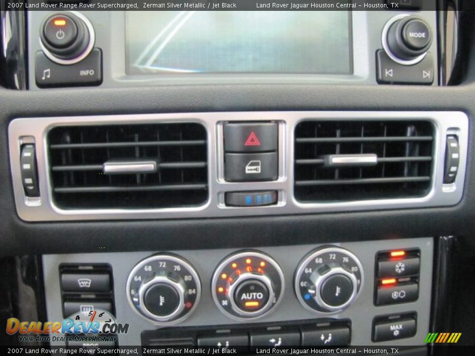 2007 Land Rover Range Rover Supercharged Zermatt Silver Metallic / Jet Black Photo #25