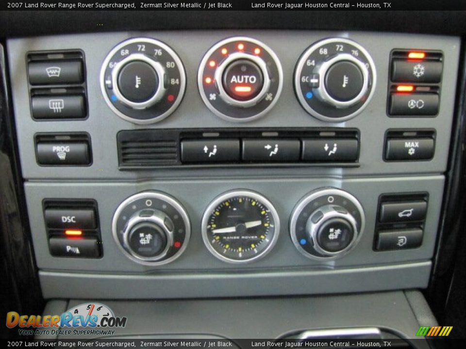 2007 Land Rover Range Rover Supercharged Zermatt Silver Metallic / Jet Black Photo #26