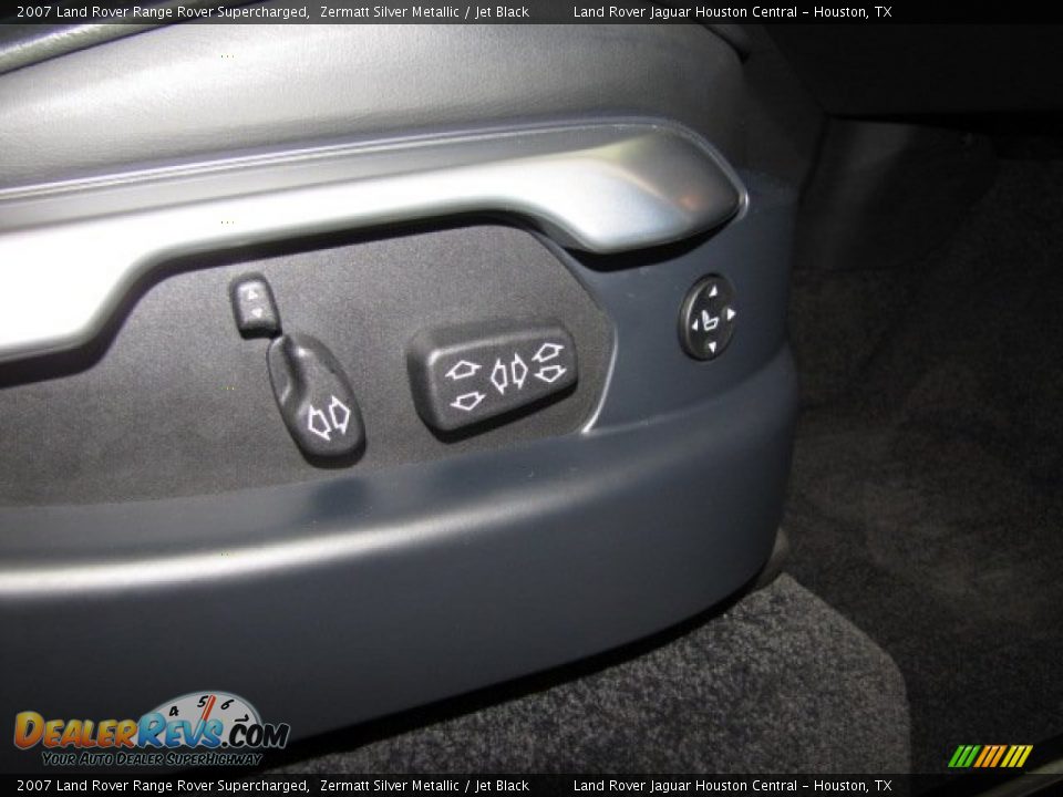 2007 Land Rover Range Rover Supercharged Zermatt Silver Metallic / Jet Black Photo #28