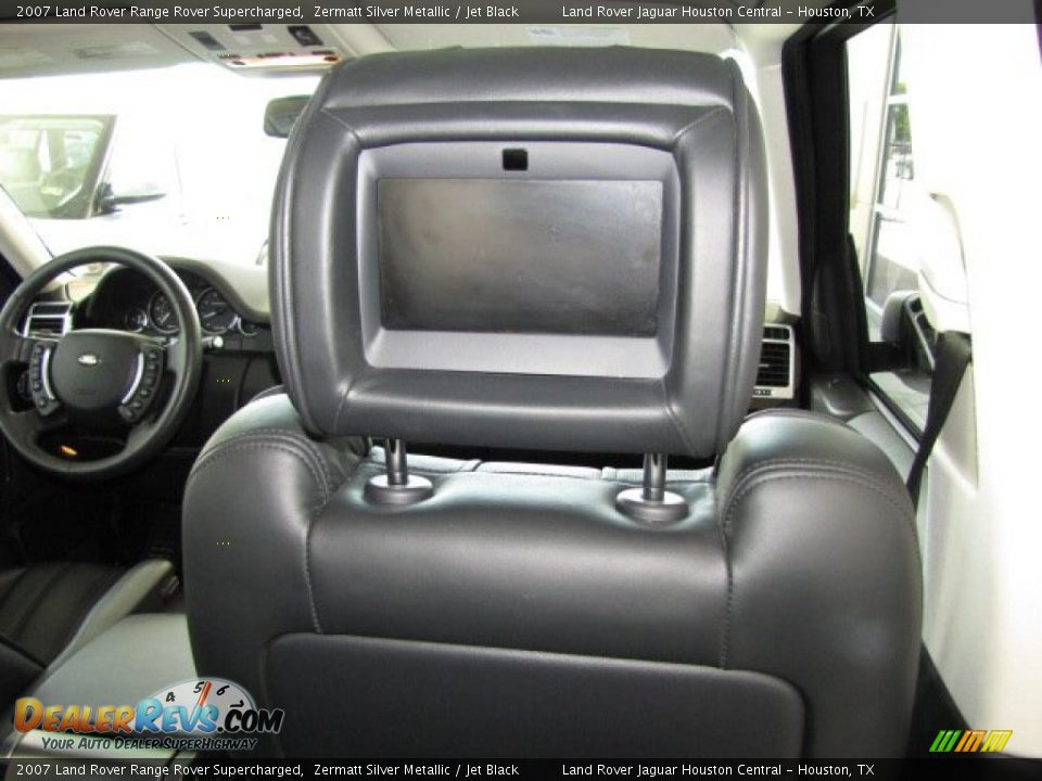 2007 Land Rover Range Rover Supercharged Zermatt Silver Metallic / Jet Black Photo #30