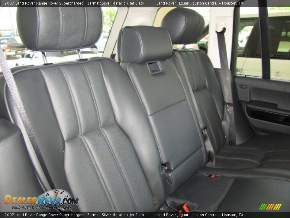 2007 Land Rover Range Rover Supercharged Zermatt Silver Metallic / Jet Black Photo #31