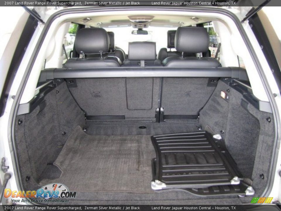 2007 Land Rover Range Rover Supercharged Zermatt Silver Metallic / Jet Black Photo #32