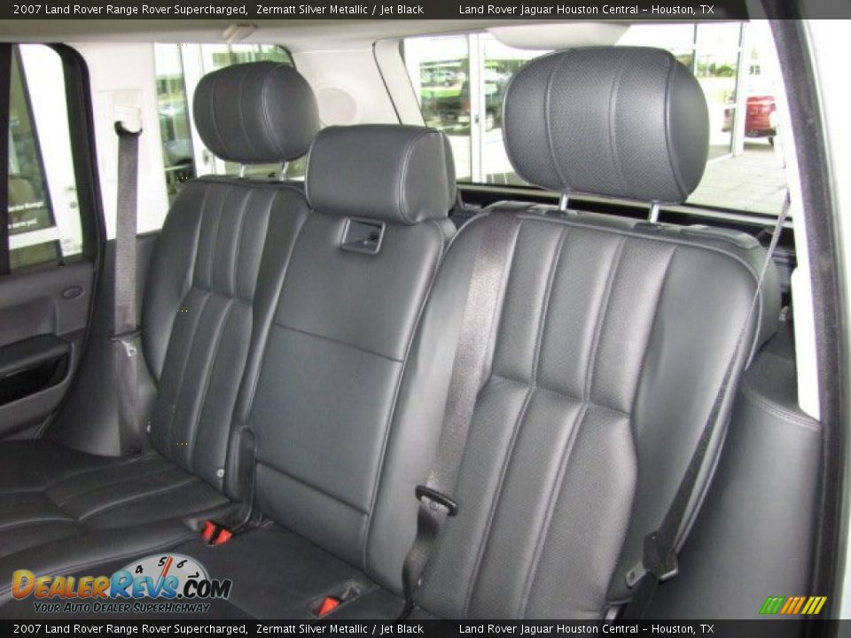 2007 Land Rover Range Rover Supercharged Zermatt Silver Metallic / Jet Black Photo #33