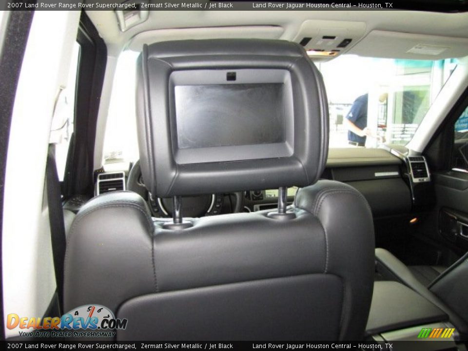 2007 Land Rover Range Rover Supercharged Zermatt Silver Metallic / Jet Black Photo #34