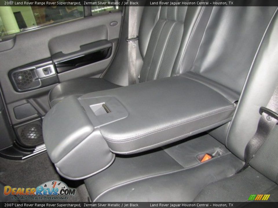 2007 Land Rover Range Rover Supercharged Zermatt Silver Metallic / Jet Black Photo #35