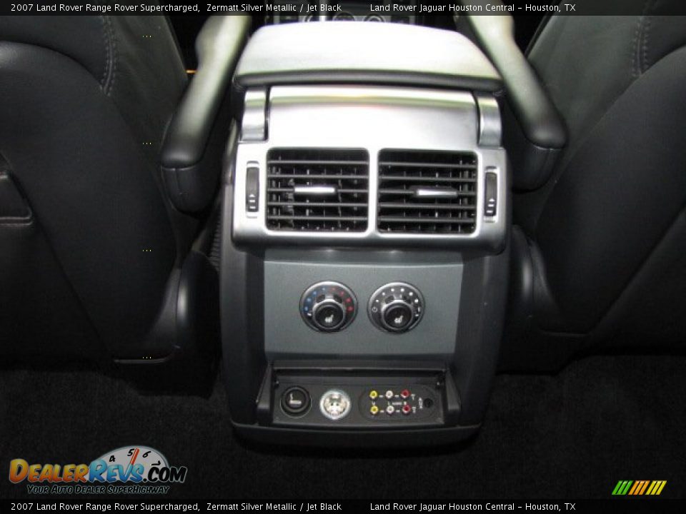 2007 Land Rover Range Rover Supercharged Zermatt Silver Metallic / Jet Black Photo #36