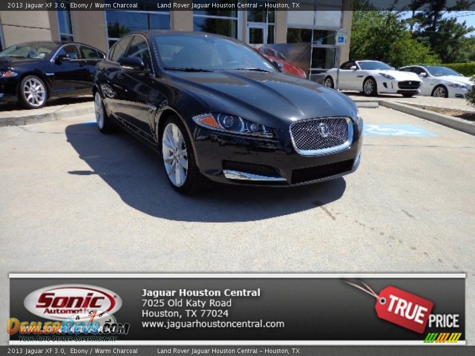 2013 Jaguar XF 3.0 Ebony / Warm Charcoal Photo #1