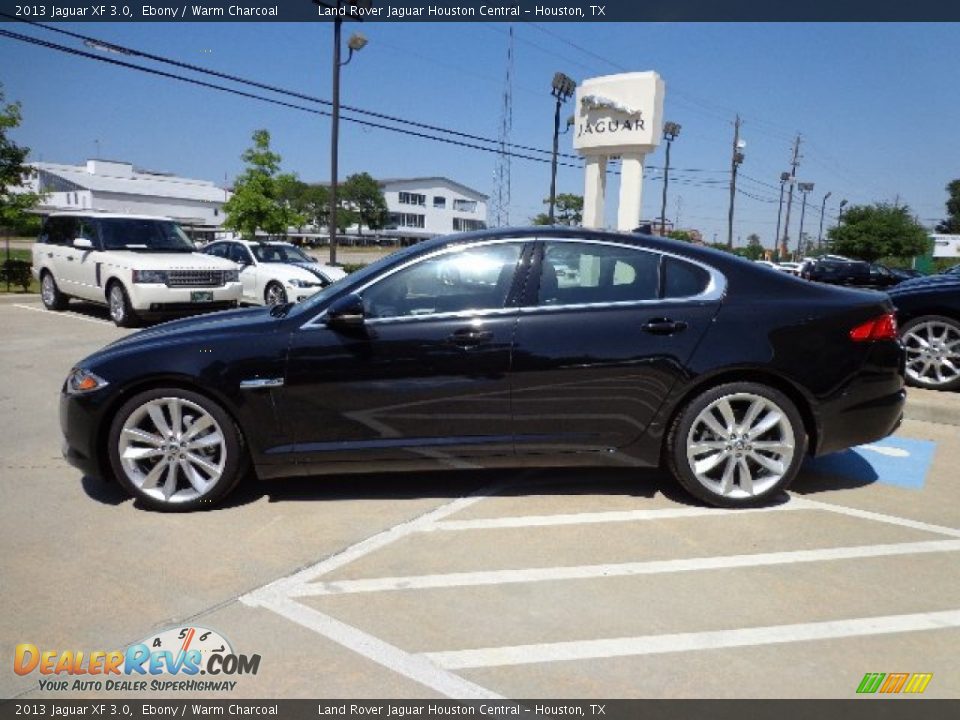 2013 Jaguar XF 3.0 Ebony / Warm Charcoal Photo #7