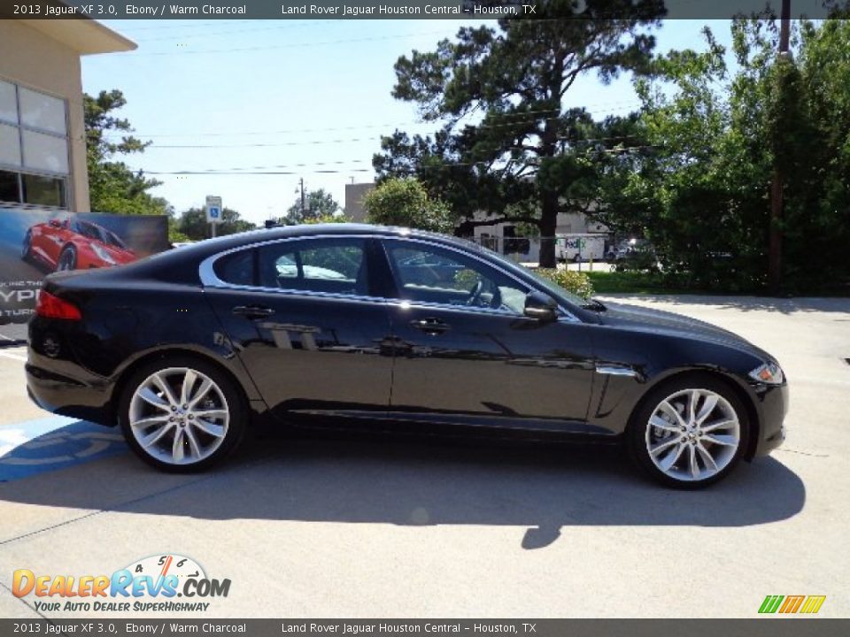 2013 Jaguar XF 3.0 Ebony / Warm Charcoal Photo #11