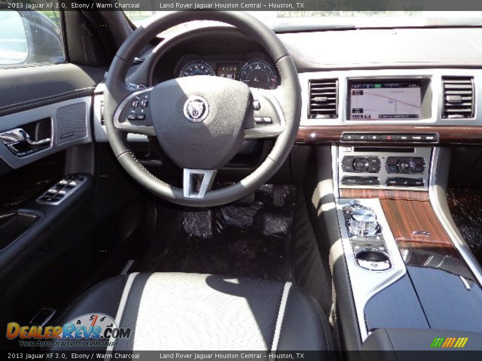 2013 Jaguar XF 3.0 Ebony / Warm Charcoal Photo #12