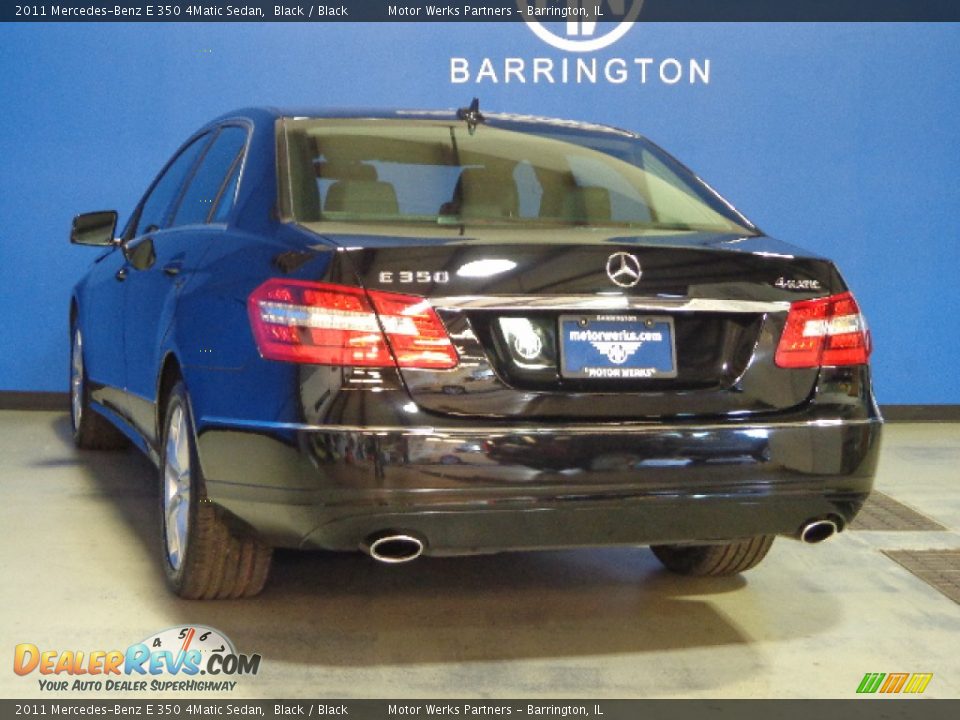 2011 Mercedes-Benz E 350 4Matic Sedan Black / Black Photo #5