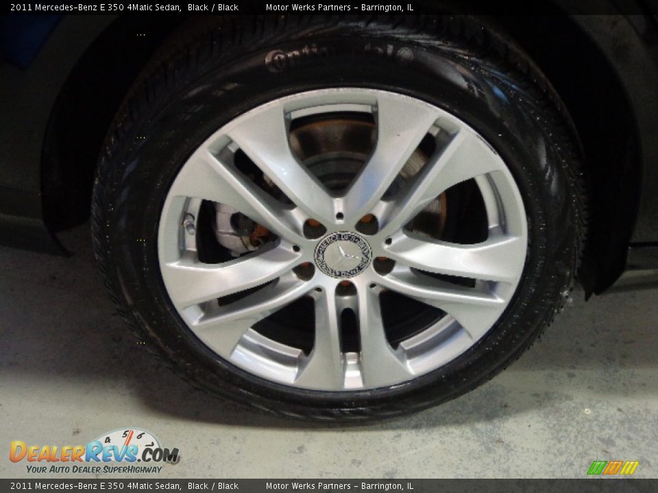 2011 Mercedes-Benz E 350 4Matic Sedan Black / Black Photo #8
