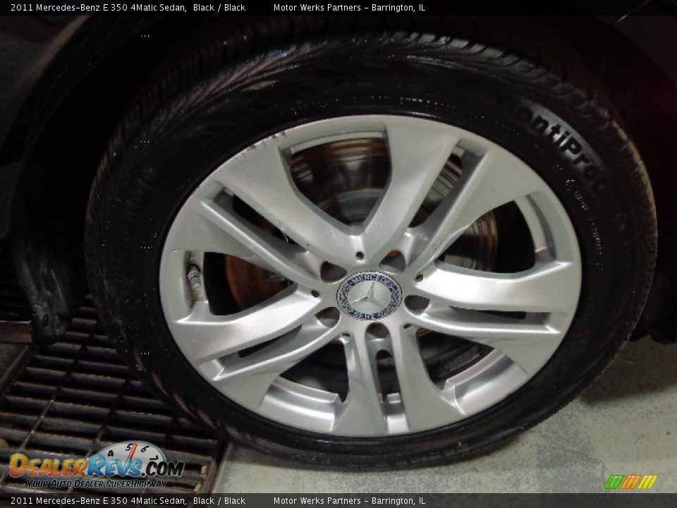 2011 Mercedes-Benz E 350 4Matic Sedan Black / Black Photo #9