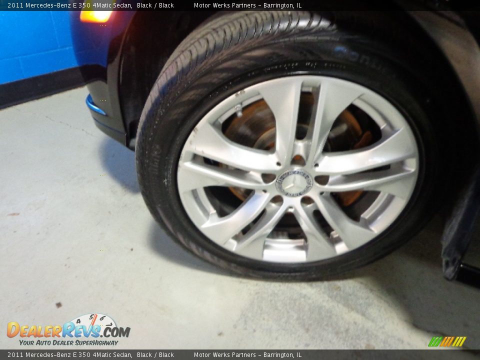 2011 Mercedes-Benz E 350 4Matic Sedan Black / Black Photo #10