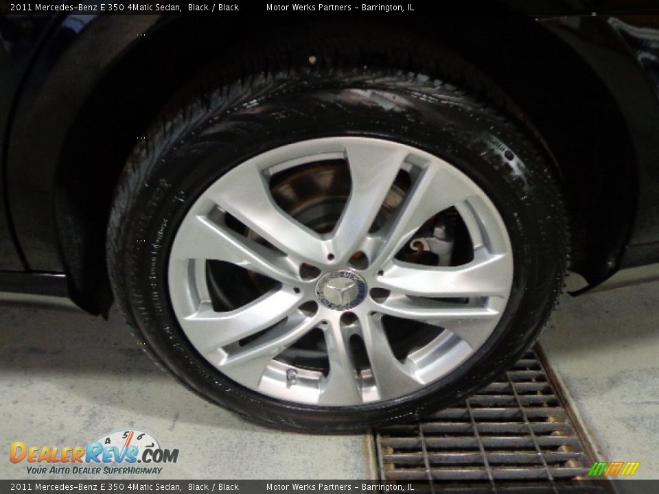 2011 Mercedes-Benz E 350 4Matic Sedan Black / Black Photo #12