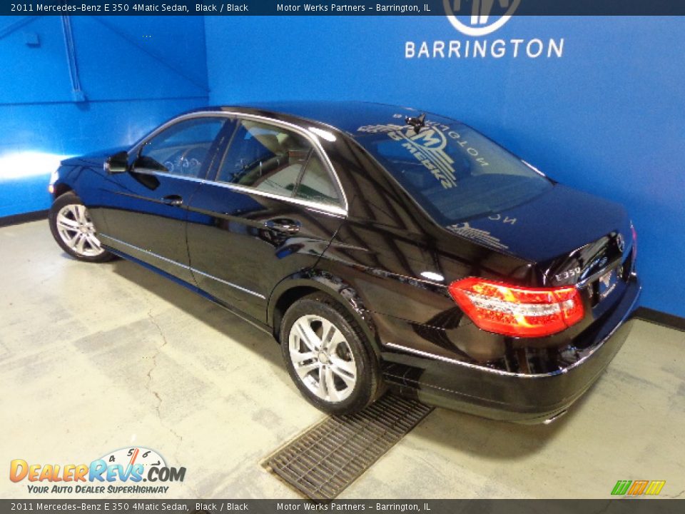 2011 Mercedes-Benz E 350 4Matic Sedan Black / Black Photo #14