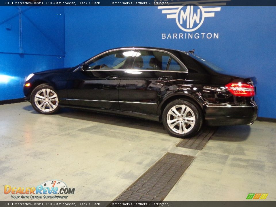2011 Mercedes-Benz E 350 4Matic Sedan Black / Black Photo #15