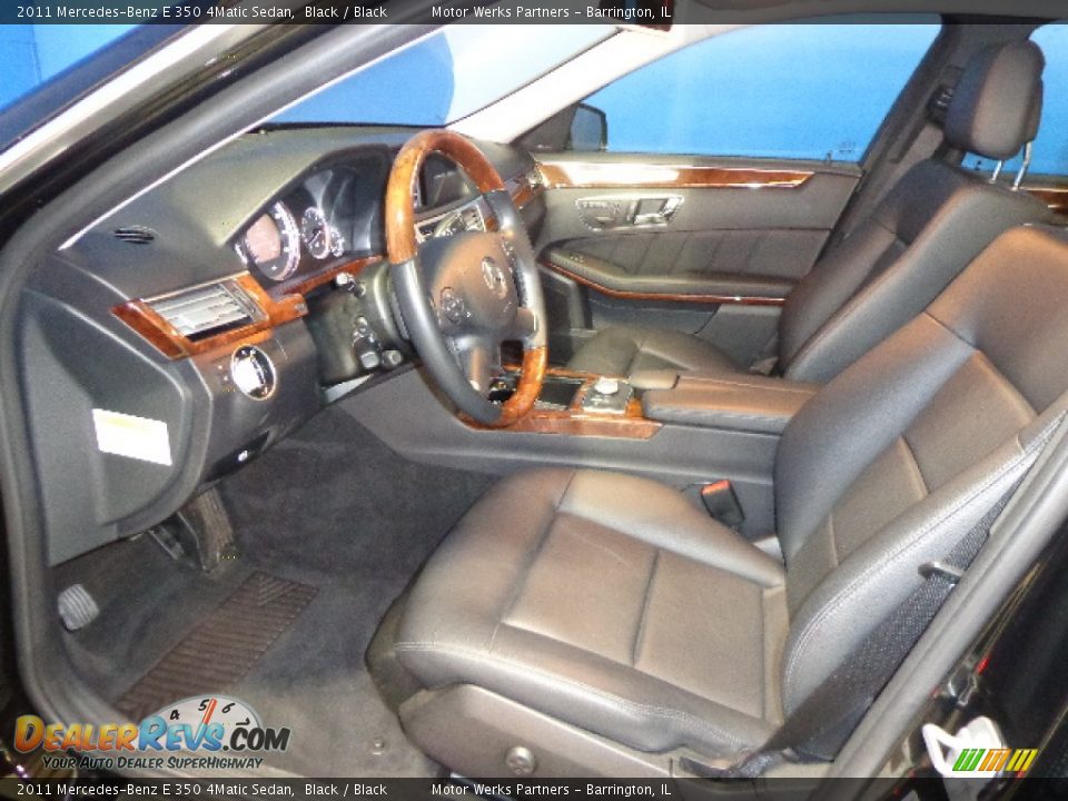 2011 Mercedes-Benz E 350 4Matic Sedan Black / Black Photo #20