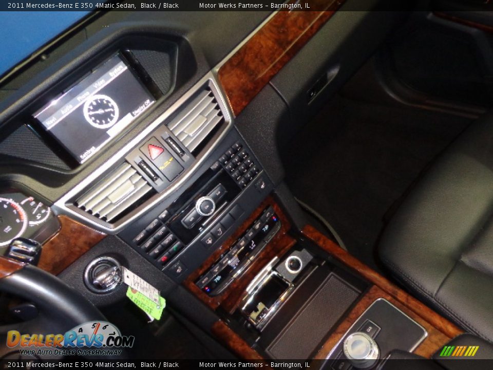 2011 Mercedes-Benz E 350 4Matic Sedan Black / Black Photo #24
