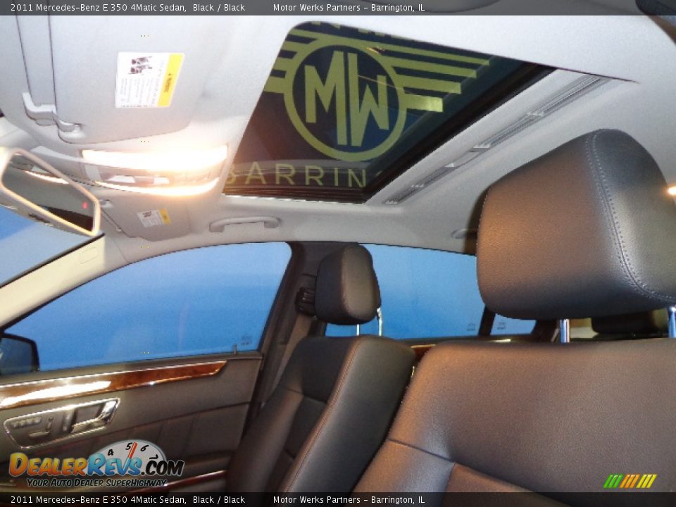 2011 Mercedes-Benz E 350 4Matic Sedan Black / Black Photo #25