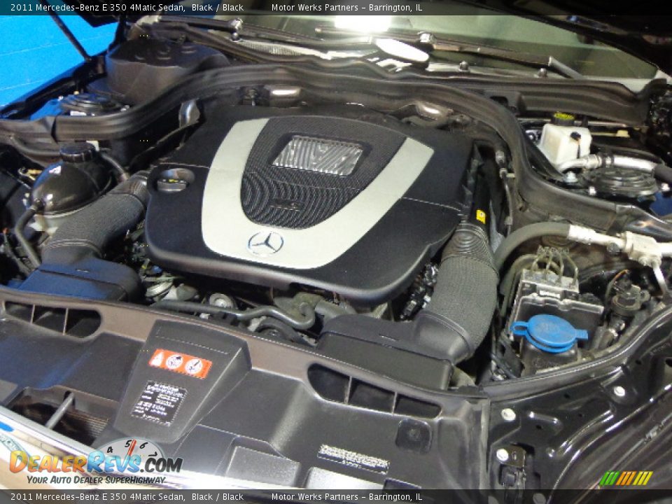 2011 Mercedes-Benz E 350 4Matic Sedan Black / Black Photo #27