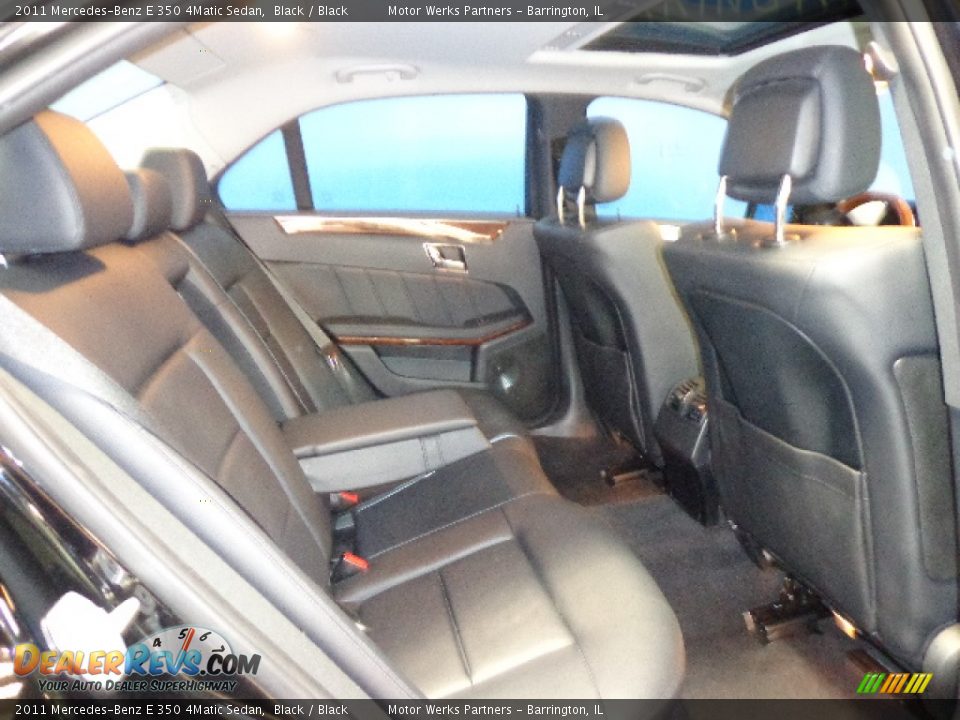 2011 Mercedes-Benz E 350 4Matic Sedan Black / Black Photo #28