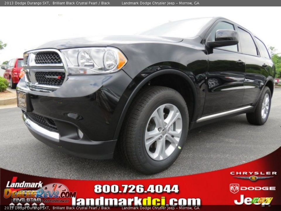 2013 Dodge Durango SXT Brilliant Black Crystal Pearl / Black Photo #1