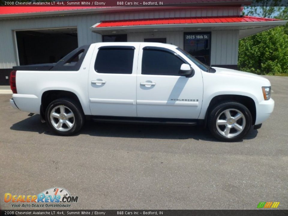 2008 Chevrolet Avalanche LT 4x4 Summit White / Ebony Photo #2