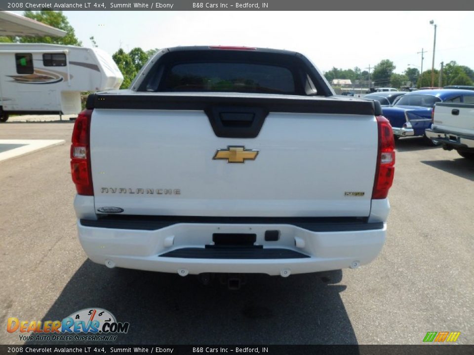 2008 Chevrolet Avalanche LT 4x4 Summit White / Ebony Photo #4