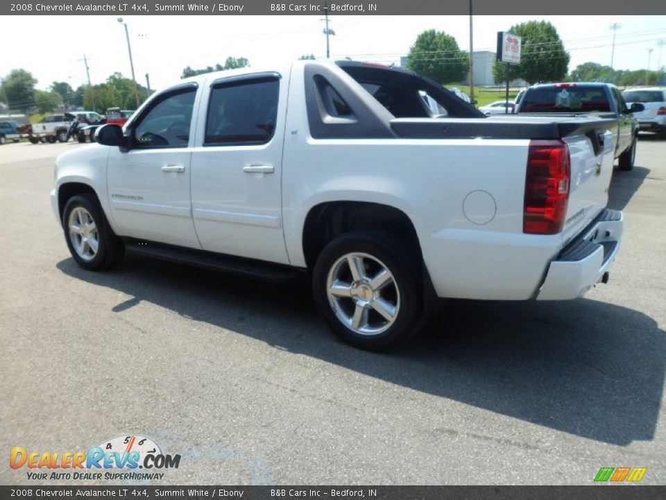 2008 Chevrolet Avalanche LT 4x4 Summit White / Ebony Photo #5