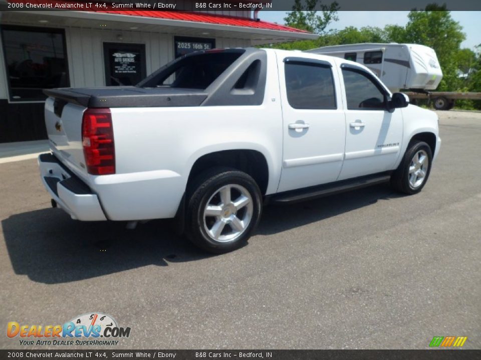 2008 Chevrolet Avalanche LT 4x4 Summit White / Ebony Photo #6