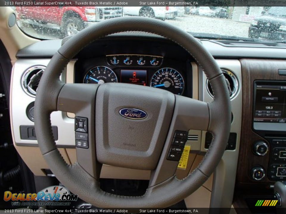 2013 Ford F150 Lariat SuperCrew 4x4 Steering Wheel Photo #21