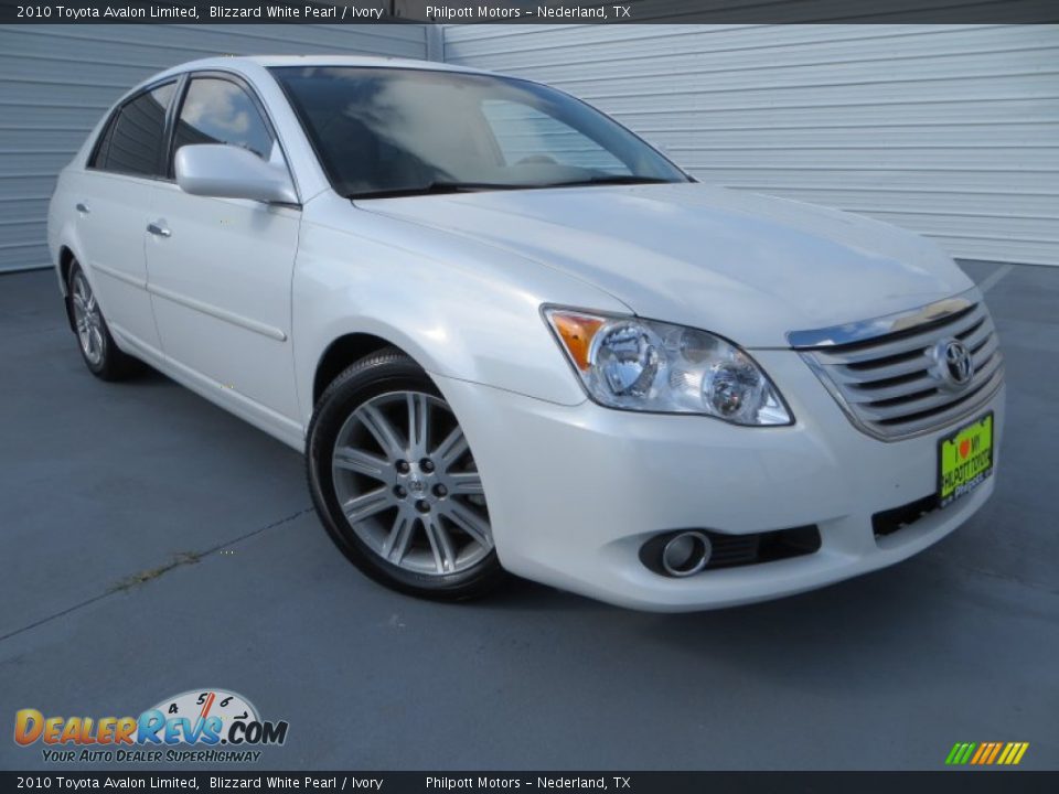 2010 Toyota Avalon Limited Blizzard White Pearl / Ivory Photo #2