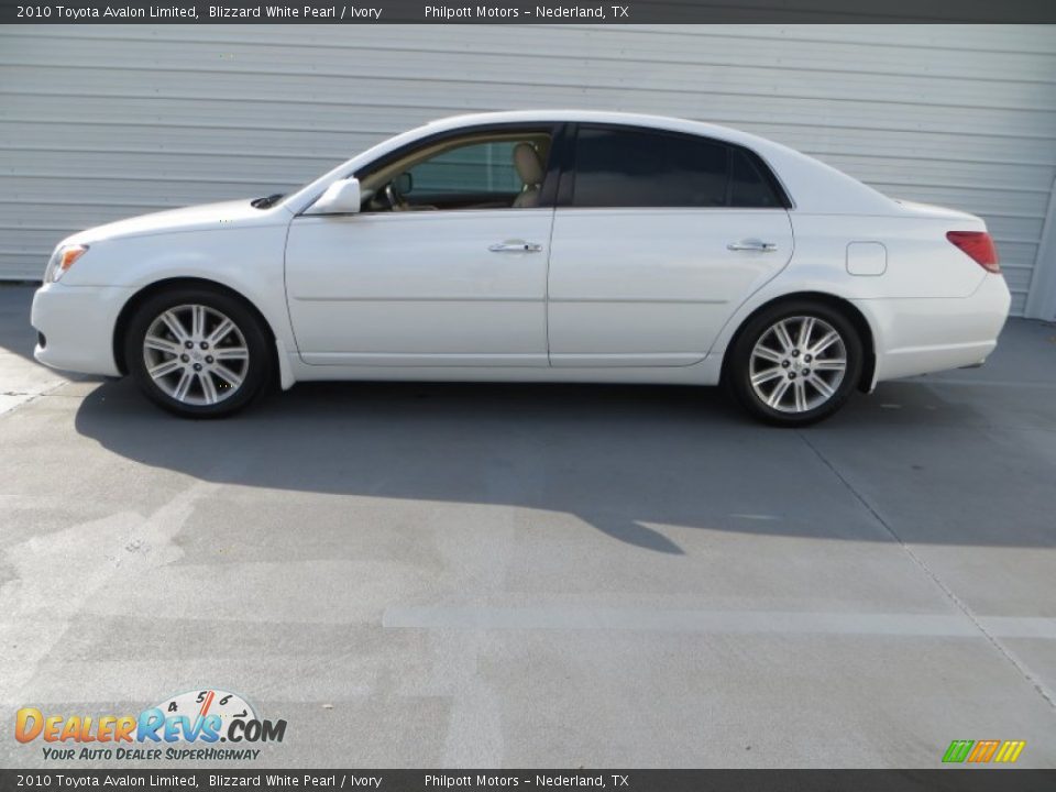 2010 Toyota Avalon Limited Blizzard White Pearl / Ivory Photo #6