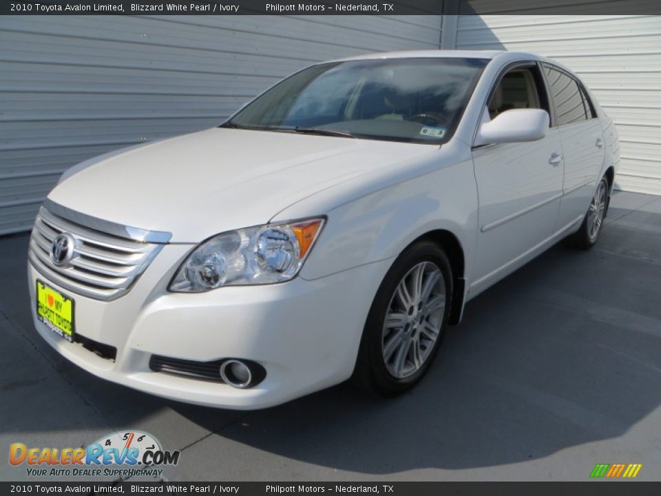 2010 Toyota Avalon Limited Blizzard White Pearl / Ivory Photo #7