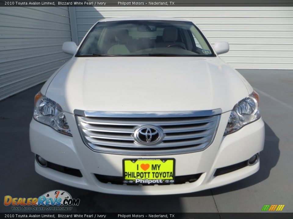 2010 Toyota Avalon Limited Blizzard White Pearl / Ivory Photo #8
